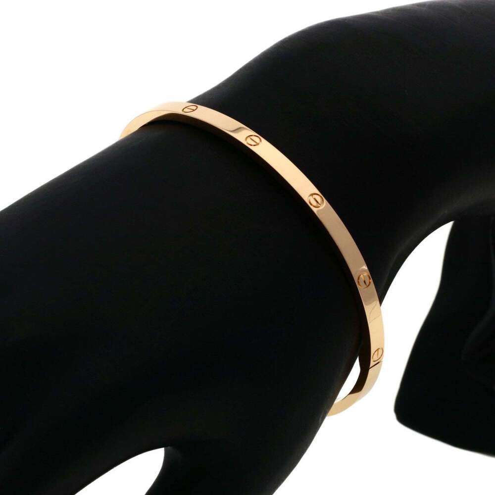 Cartier Love Bracelet SM #19 (No Driver) 18K Pink Gold Women's CARTIER - Picture 9 of 9